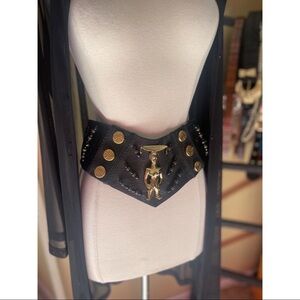 VINTAGE LAISE ADZER leather belt